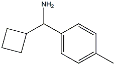 1-cyclobutyl-1-(4-methylphenyl)methanamine Struktur