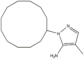 1-cyclododecyl-4-methyl-1H-pyrazol-5-amine Structure