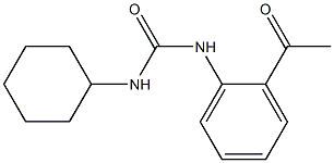 1-cyclohexyl-3-(2-acetylphenyl)urea 结构式