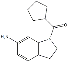 1-cyclopentanecarbonyl-2,3-dihydro-1H-indol-6-amine,,结构式