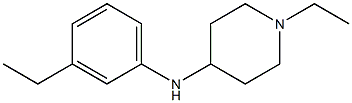 1-ethyl-N-(3-ethylphenyl)piperidin-4-amine 化学構造式