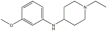 1-ethyl-N-(3-methoxyphenyl)piperidin-4-amine Struktur