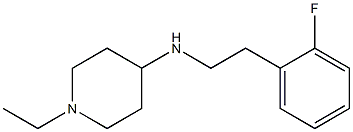 1-ethyl-N-[2-(2-fluorophenyl)ethyl]piperidin-4-amine Structure