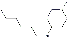 1-ethyl-N-hexylpiperidin-4-amine Struktur