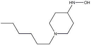 1-hexylpiperidine-4-hydroxylamine 结构式