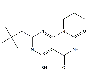 1-isobutyl-5-mercapto-7-neopentylpyrimido[4,5-d]pyrimidine-2,4(1H,3H)-dione Structure