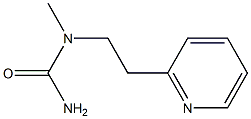 1-methyl-1-[2-(pyridin-2-yl)ethyl]urea,,结构式