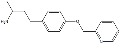 1-methyl-3-[4-(pyridin-2-ylmethoxy)phenyl]propylamine Structure