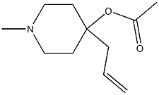 1-methyl-4-(prop-2-en-1-yl)piperidin-4-yl acetate Struktur