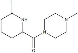 1-methyl-4-[(6-methylpiperidin-2-yl)carbonyl]piperazine,,结构式