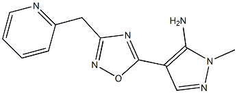 1-methyl-4-[3-(pyridin-2-ylmethyl)-1,2,4-oxadiazol-5-yl]-1H-pyrazol-5-amine