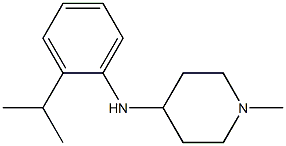 1-methyl-N-[2-(propan-2-yl)phenyl]piperidin-4-amine Struktur