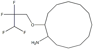 2-(2,2,3,3-tetrafluoropropoxy)cyclododecan-1-amine,,结构式