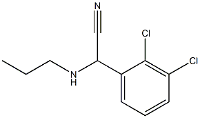 2-(2,3-dichlorophenyl)-2-(propylamino)acetonitrile Structure