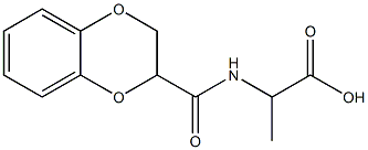 2-(2,3-dihydro-1,4-benzodioxin-2-ylformamido)propanoic acid Structure