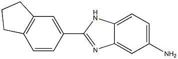 2-(2,3-dihydro-1H-inden-5-yl)-1H-1,3-benzodiazol-5-amine Struktur