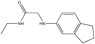 2-(2,3-dihydro-1H-inden-5-ylamino)-N-ethylacetamide Structure