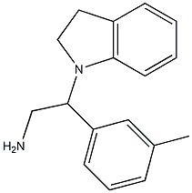 2-(2,3-dihydro-1H-indol-1-yl)-2-(3-methylphenyl)ethanamine