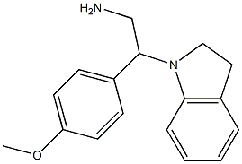 2-(2,3-dihydro-1H-indol-1-yl)-2-(4-methoxyphenyl)ethanamine