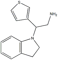 2-(2,3-dihydro-1H-indol-1-yl)-2-thien-3-ylethanamine Structure