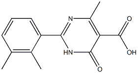 2-(2,3-dimethylphenyl)-4-methyl-6-oxo-1,6-dihydropyrimidine-5-carboxylic acid Structure