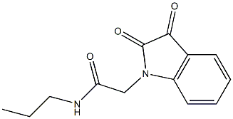 2-(2,3-dioxo-2,3-dihydro-1H-indol-1-yl)-N-propylacetamide
