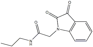  2-(2,3-dioxo-2,3-dihydro-1H-indol-1-yl)-N-propylacetamide