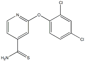 2-(2,4-dichlorophenoxy)pyridine-4-carbothioamide Structure