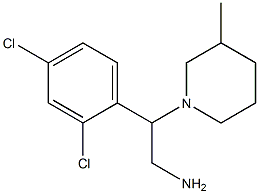 2-(2,4-dichlorophenyl)-2-(3-methylpiperidin-1-yl)ethan-1-amine Structure