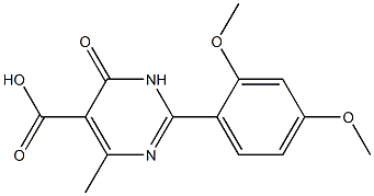 2-(2,4-dimethoxyphenyl)-4-methyl-6-oxo-1,6-dihydropyrimidine-5-carboxylic acid