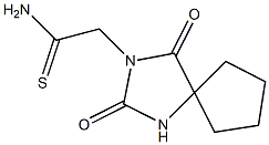 2-(2,4-dioxo-1,3-diazaspiro[4.4]non-3-yl)ethanethioamide