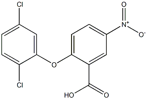 2-(2,5-dichlorophenoxy)-5-nitrobenzoic acid,,结构式