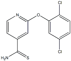 2-(2,5-dichlorophenoxy)pyridine-4-carbothioamide Structure