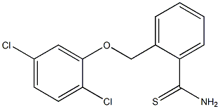 2-(2,5-dichlorophenoxymethyl)benzene-1-carbothioamide Structure