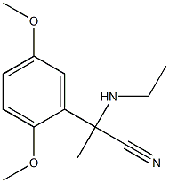 2-(2,5-dimethoxyphenyl)-2-(ethylamino)propanenitrile|