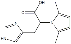2-(2,5-dimethyl-1H-pyrrol-1-yl)-3-(1H-imidazol-4-yl)propanoic acid,,结构式