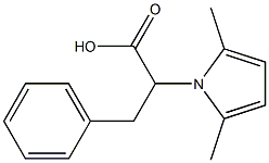 2-(2,5-dimethyl-1H-pyrrol-1-yl)-3-phenylpropanoic acid Structure