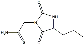 2-(2,5-dioxo-4-propylimidazolidin-1-yl)ethanethioamide Structure