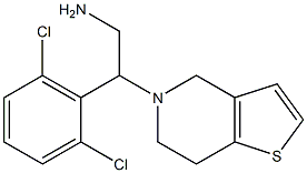 2-(2,6-dichlorophenyl)-2-{4H,5H,6H,7H-thieno[3,2-c]pyridin-5-yl}ethan-1-amine Structure