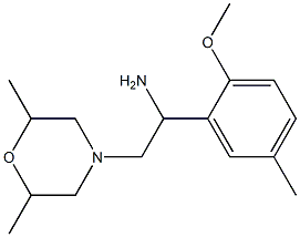  2-(2,6-dimethylmorpholin-4-yl)-1-(2-methoxy-5-methylphenyl)ethanamine