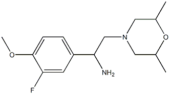 2-(2,6-dimethylmorpholin-4-yl)-1-(3-fluoro-4-methoxyphenyl)ethan-1-amine