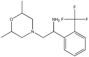 2-(2,6-dimethylmorpholin-4-yl)-1-[2-(trifluoromethyl)phenyl]ethan-1-amine,,结构式