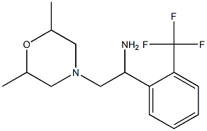  2-(2,6-dimethylmorpholin-4-yl)-1-[2-(trifluoromethyl)phenyl]ethan-1-amine