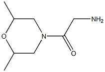 2-(2,6-dimethylmorpholin-4-yl)-2-oxoethanamine,,结构式
