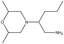 2-(2,6-dimethylmorpholin-4-yl)pentan-1-amine 化学構造式