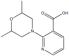 2-(2,6-dimethylmorpholin-4-yl)pyridine-3-carboxylic acid Structure