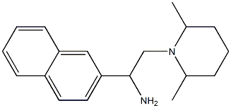 2-(2,6-dimethylpiperidin-1-yl)-1-(naphthalen-2-yl)ethan-1-amine Structure