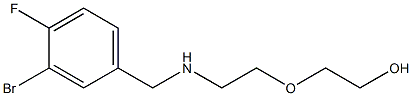 2-(2-{[(3-bromo-4-fluorophenyl)methyl]amino}ethoxy)ethan-1-ol Structure