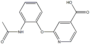 2-(2-acetamidophenoxy)pyridine-4-carboxylic acid
