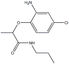 2-(2-amino-4-chlorophenoxy)-N-propylpropanamide 结构式